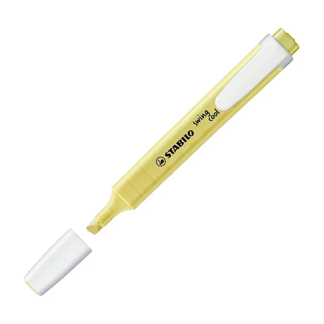 [081504] MARCADOR FLUORESCENTE STABILO FINO SWING COOL PASTEL AMARILLO CREMOSO