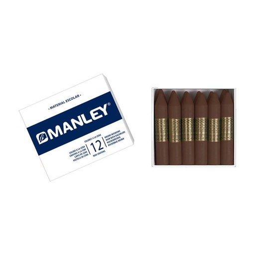 [630834] CERAS MANLEY Nº29 PARDO ESTUCHE 12 UNICOLOR