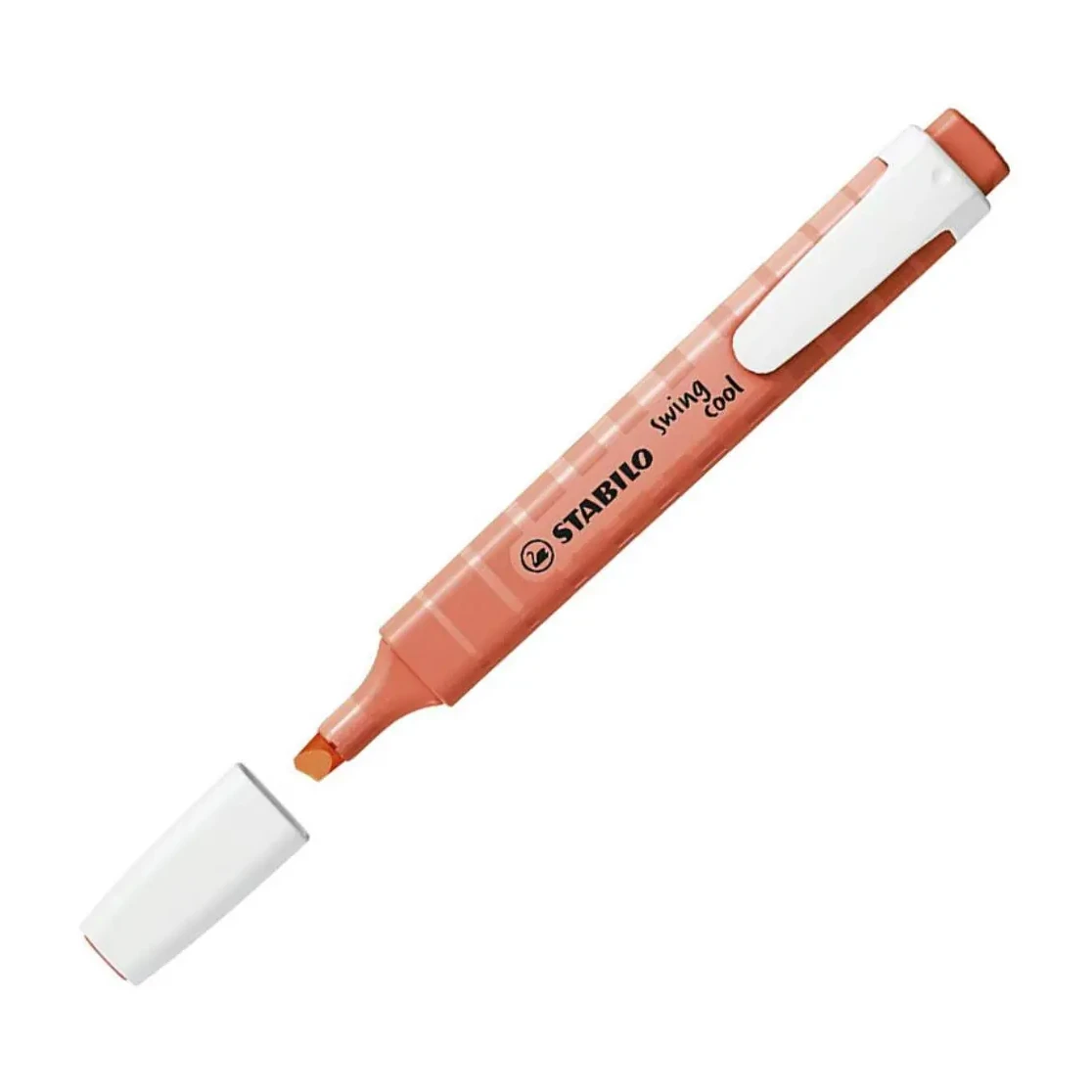 [081513] MARCADOR FLUORESCENTE STABILO FINO SWING COOL PASTEL CORAL MELOSO