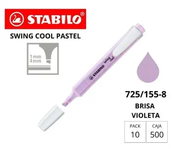 [081509] MARCADOR FLUORESCENTE STABILO FINO SWING COOL PASTEL VIOLETA
