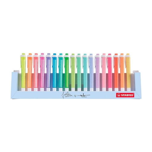[081578] MARCADOR FLUORESCENTE STABILO SWING COOL PASTEL 18 COLORES SURTIDOS