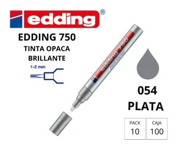 [080951] ROTULADOR EDDING PERMANENTE 750 PLATA
