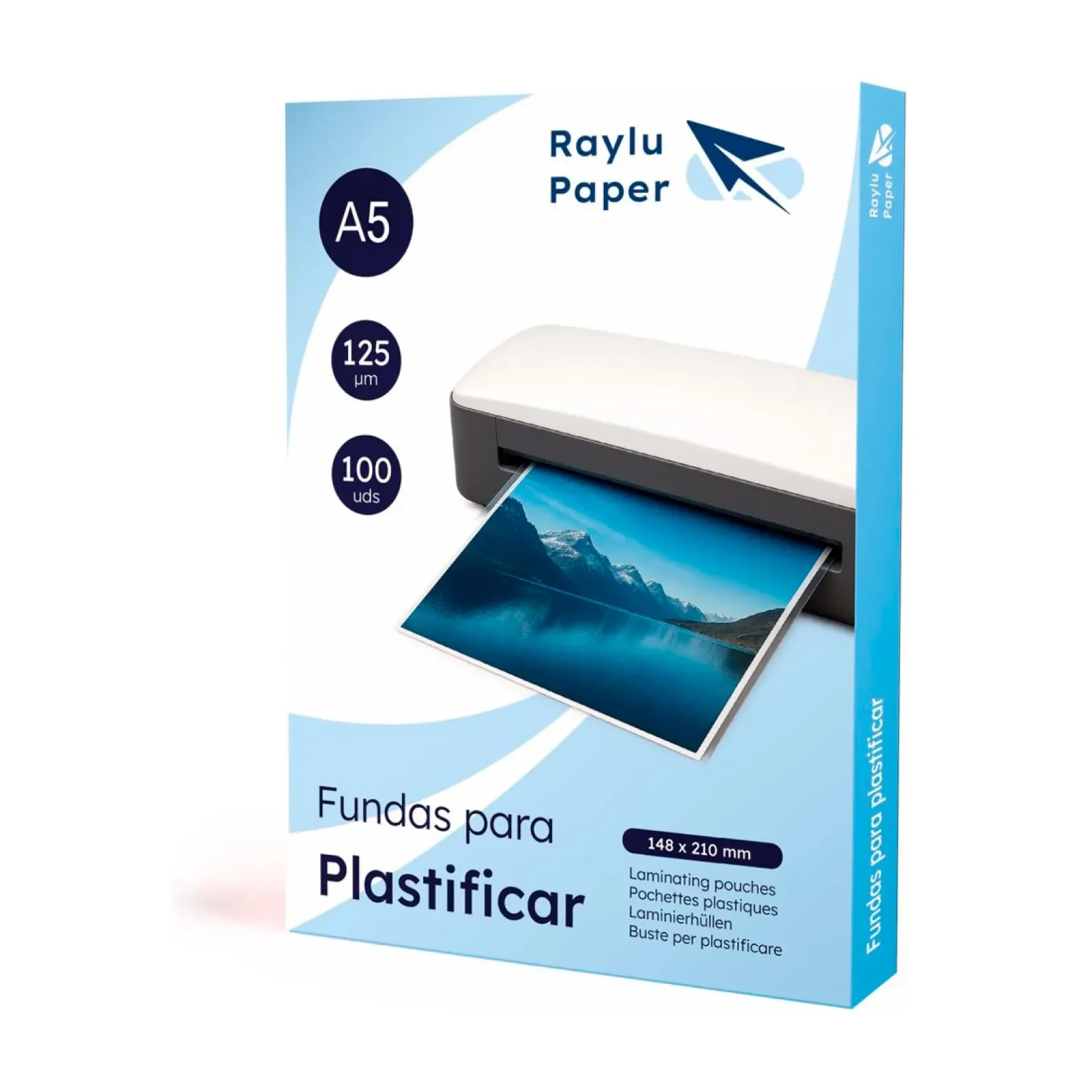 [220534] FUNDAS PLASTIFICAR A5 125 MICRAS RAYLU 100UDS