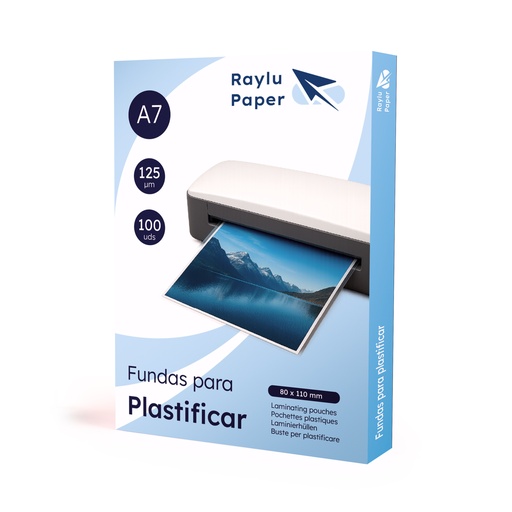 [220199] FUNDAS PLASTIFICAR DNI 125 MICRAS RAYLU 100UDS