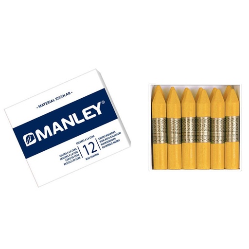 [630591] CERAS MANLEY Nº5 AMARILLO OSCURO ESTUCHE 12 UNICOLOR