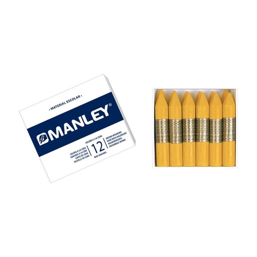 [630591] CERAS MANLEY Nº5 AMARILLO OSCURO ESTUCHE 12 UNICOLOR