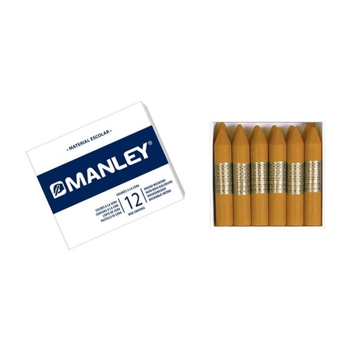 [630856] CERAS MANLEY Nº64 OCRE ESTUCHE 12 UNICOLOR