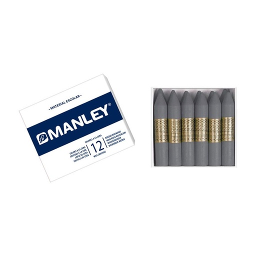 [630861] CERAS MANLEY Nº72 GRIS ESTUCHE 12 UNICOLOR