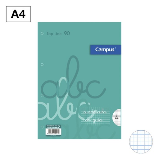 [003234] RECAMBIO A4 100 HOJAS 90 GRAMOS 4TAL CUADRO MELA