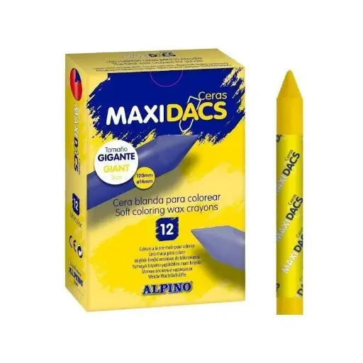 [703129] CERAS MAXIDACS AMARILLO CLARO 12UDS
