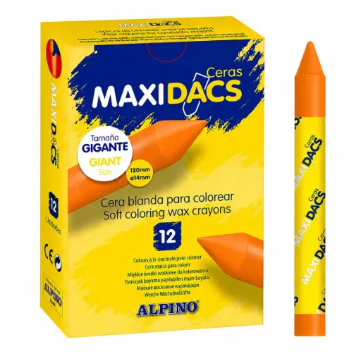 [703136] CERAS MAXIDACS NARANJA 12UDS
