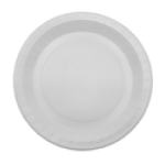 [825172] PLATO DE CARTÓN BLANCO/DORADO Ø 22,5CM