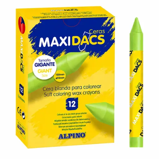 [703142] CERAS MAXIDACS VERDE CLARO 12UDS