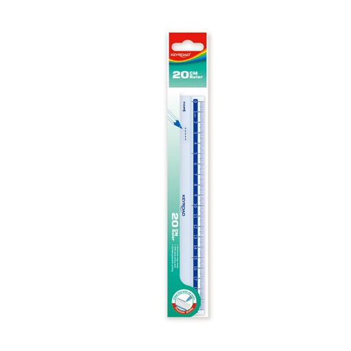 [610014] REGLA KEYROAD PLASTICO 20CM
