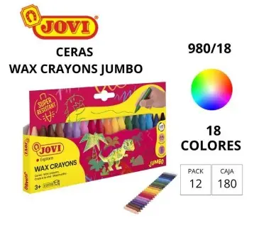 [649903] CERAS PLÁSTICAS JOVI WAX CRAYONS 18 COLORES 