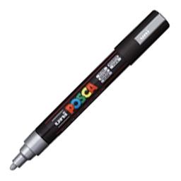 Rotulador Posca PC-5m plata