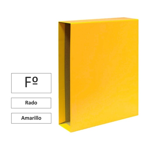 [181148] CAJA PARA ARCHIVADOR FOLIO AMARILLO TIPO RADO RAYLU