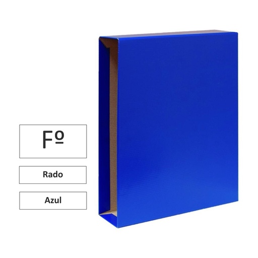 [181144] CAJA PARA ARCHIVADOR FOLIO AZUL TIPO RADO RAYLU