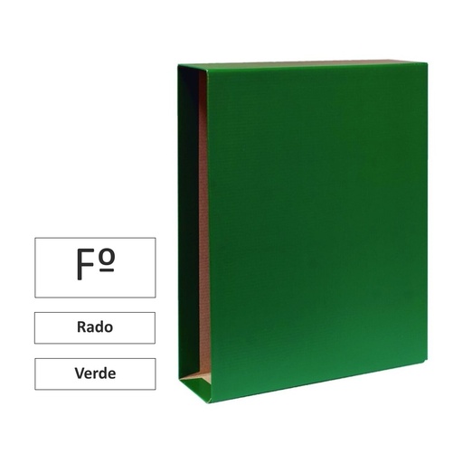 [181147] CAJA PARA ARCHIVADOR FOLIO VERDE TIPO RADO RAYLU