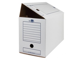 CAJA ARCHIVO DEFINITIVO LIDERPAPEL FOLIO DOBLE ANCHO LOMO 200 MM BLANCA