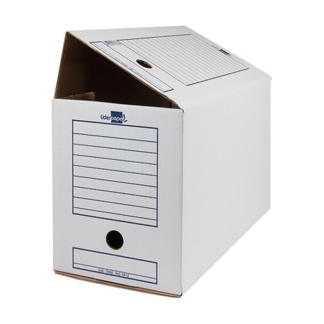 [170030] CAJA ARCHIVO DEFINITIVO LIDERPAPEL FOLIO DOBLE ANCHO LOMO 200 MM BLANCA