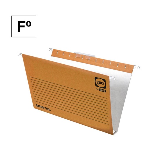 [209466] CARPETA COLGANTE FORMATO FOLIO KRAFT BICOLOR LOMO U 30 MM GIO