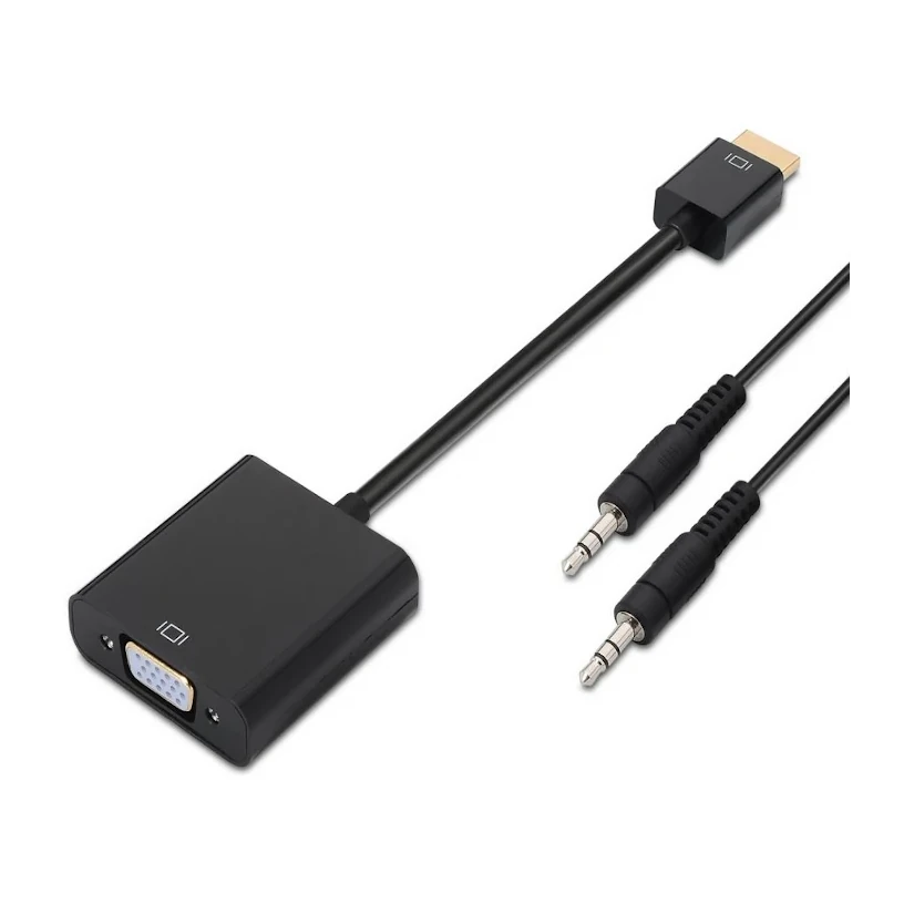 [120827] CONVERSOR AISENS HDMI(M) A VGA(H)+AUDIO