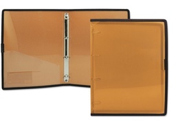 CARPETA OFFICE CLUB A4 PP 4 ANILLAS 25MM NARANJA