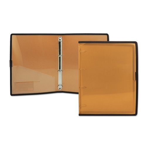 [180836] CARPETA OFFICE CLUB A4 PP 4 ANILLAS 25MM NARANJA