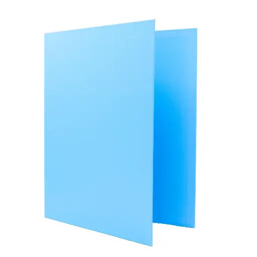 [181175] CARPETA RAYLU PAPER FOLIO 2 ANILLAS 25 MM AZUL CLARO CARTÓN FORRADO PP 