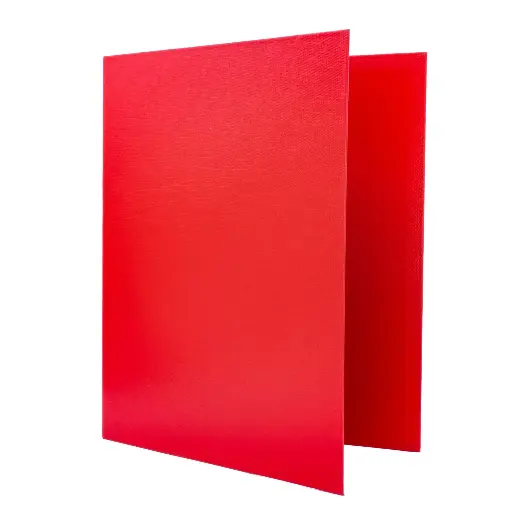 [180781] CARPETA RAYLU PAPER FOLIO 2 ANILLAS 40MM ROJO CARTÓN FORRADO PP 