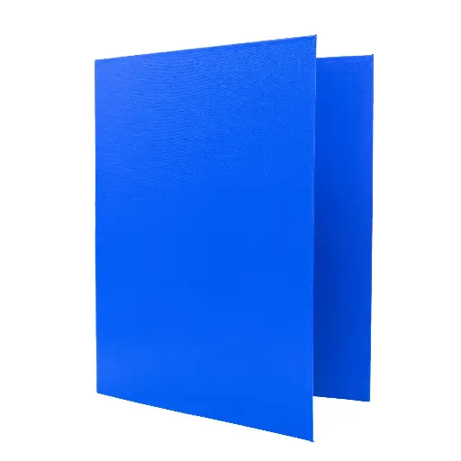 [180775] CARPETA RAYLU PAPER FOLIO 4 ANILLAS 25MM AZUL CARTÓN FORRADO PP 
