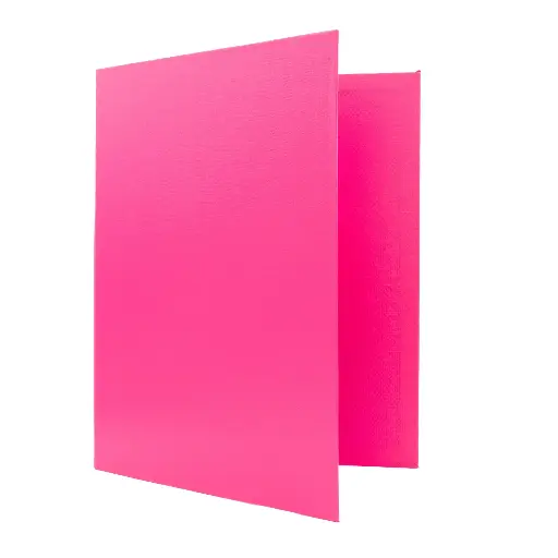 [181159] CARPETA RAYLU PAPER FOLIO 4 ANILLAS 25MM FUCSIA PASTEL CARTÓN FORRADO PP 