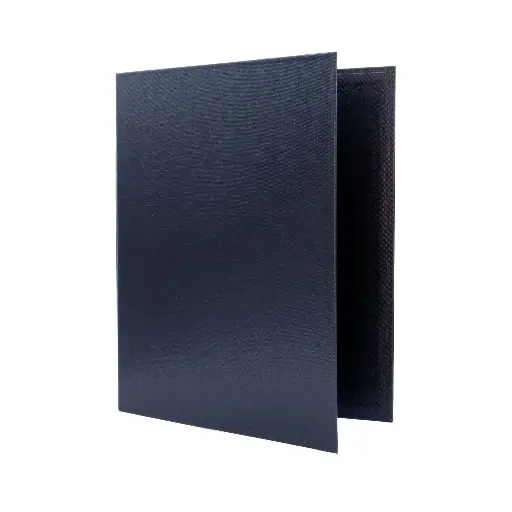 [180772] CARPETA RAYLU PAPER FOLIO 4 ANILLAS 25MM NEGRO CARTÓN FORRADO PP 