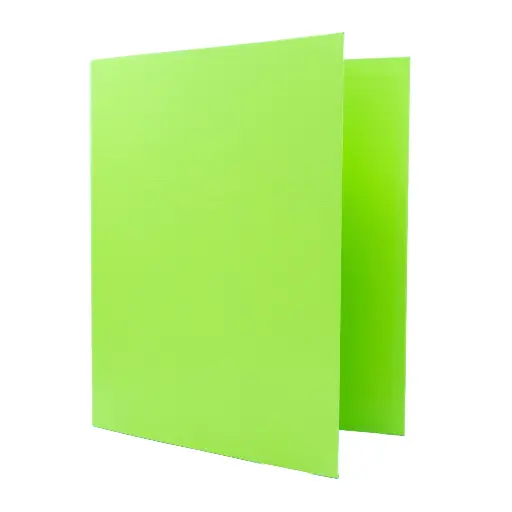 [180770] CARPETA RAYLU PAPER FOLIO 4 ANILLAS 25MM VERDE CLARO CARTÓN FORRADO PP 
