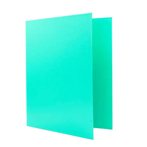 [181156] CARPETA RAYLU PAPER FOLIO 4 ANILLAS 25MM VERDE PASTEL CARTÓN FORRADO PP 