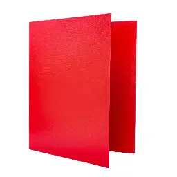 CARPETA RAYLU PAPER FOLIO 4 ANILLAS 40MM ROJO CARTÓN FORRADO PP 