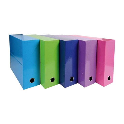 [180937] CAJA TRANSFERENCIA A4 COLORES SURTIDOS PACK 5 UDS