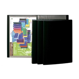 CARPETA DE FUNDAS BISMARK A4 10 FUNDAS PP NEGRO