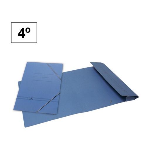 [180185] CARPETA KARMAN A5 CON GOMAS AZUL FORMATO BOLSA