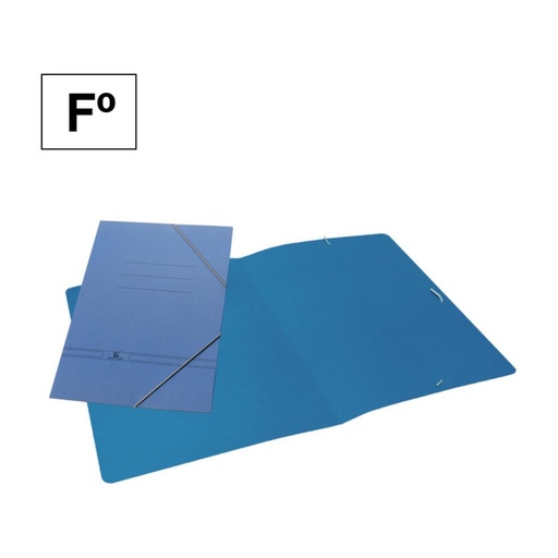 [180188] CARPETA KARMAN FORMATO FOLIO CON GOMAS AZUL 