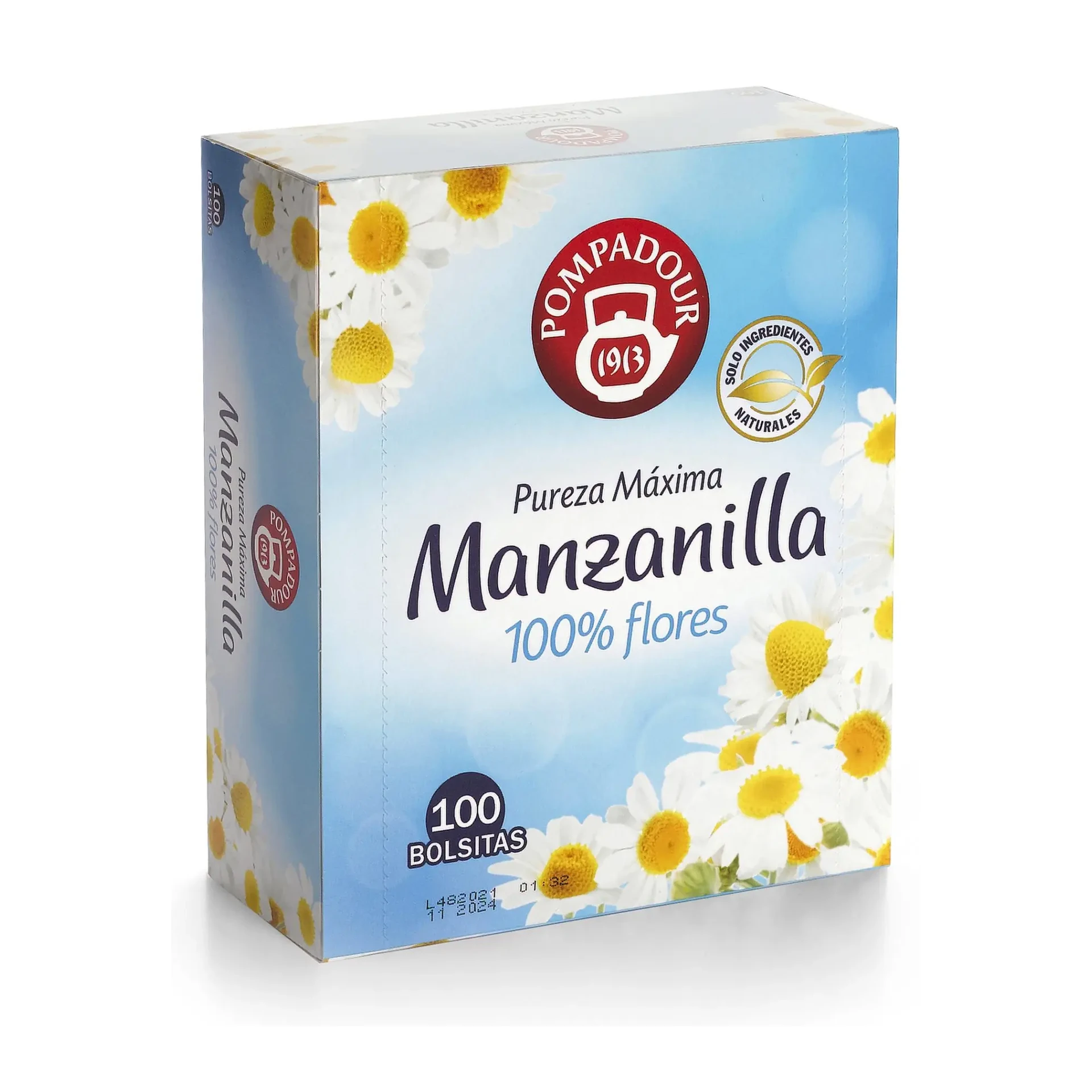 [825762] MANZANILLA POMPADOUR INFUSIÓN 100 % NATURAL 