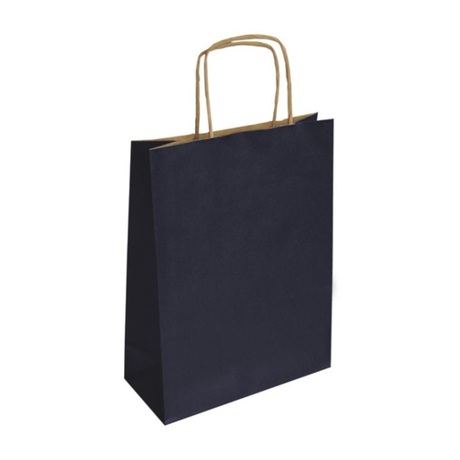 [029083] BOLSA DE PAPEL KRAFT AZUL MARINO 25 × 10 × 32 CM 