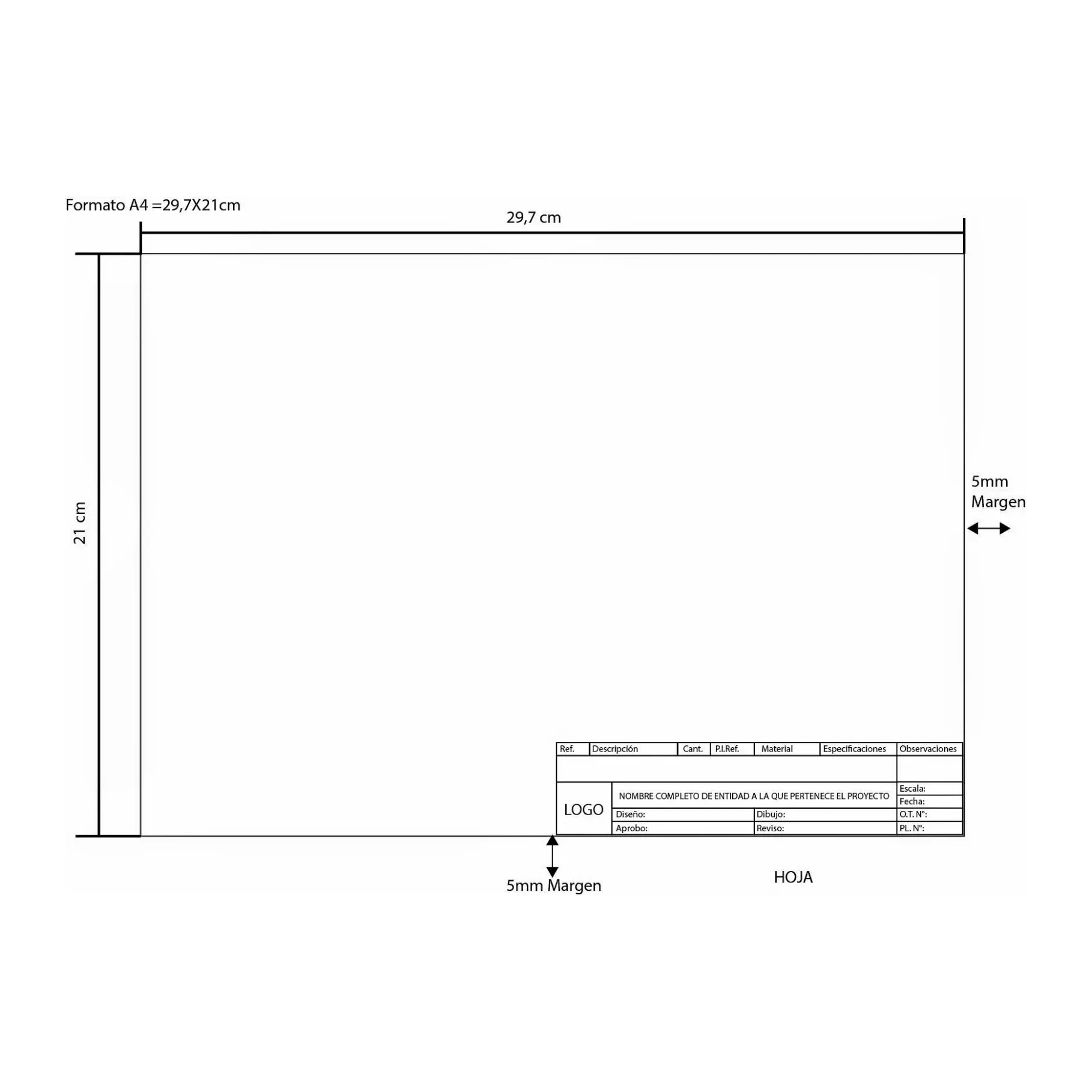 [825148] BLOC DIBUJO A4+ ENCOLADO 20HJ. 160GR. RECUADRO-XXI