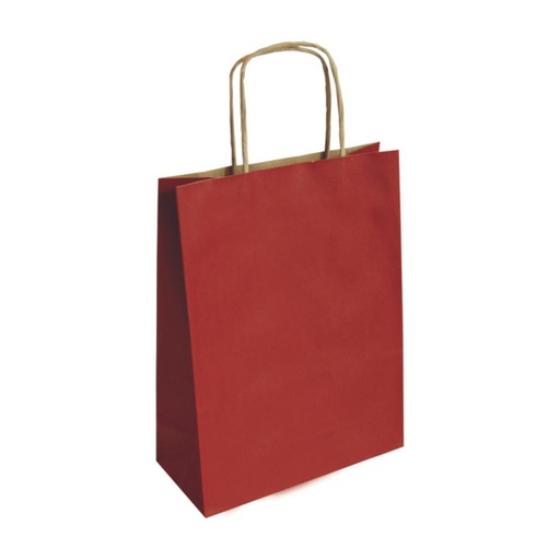 [029079] BOLSA DE PAPEL KRAFT ROJO 32 × 14 × 40 CM