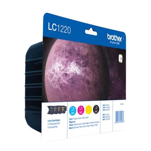 [165213] PACK 4 CARTUCHOS DE TINTA BROTHER LC1220VALBP BK/C/M/Y