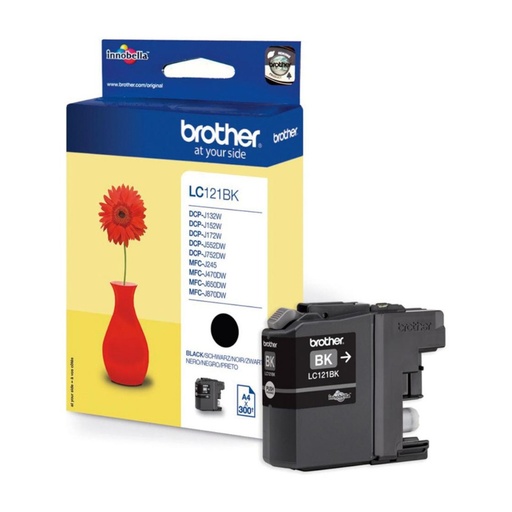 [166002] BROTHER CARTUCHO DE TINTA INK-JET LC121BK NEGRO