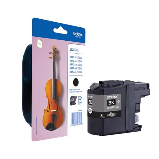 [165217] BROTHER CARTUCHO DE TINTA INK-JET LC127XLBK NEGRO ALTA CAPACIDAD