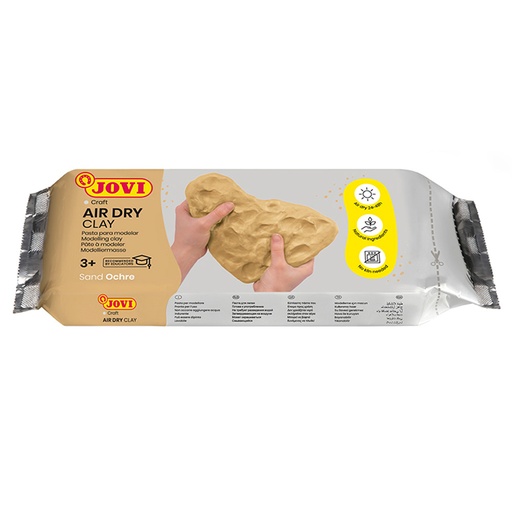 [649094] PASTA MODELAR JOVI AIR DRY CLAY 250 G COLOR OCRE