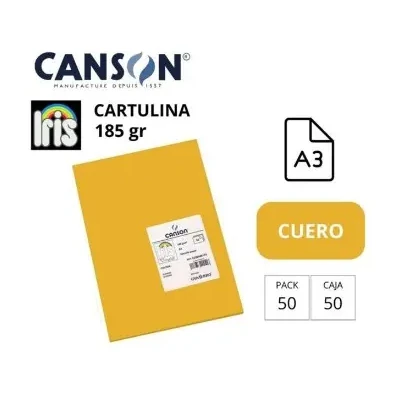[700018] CARTULINA CANSON IRIS A3 CUERO